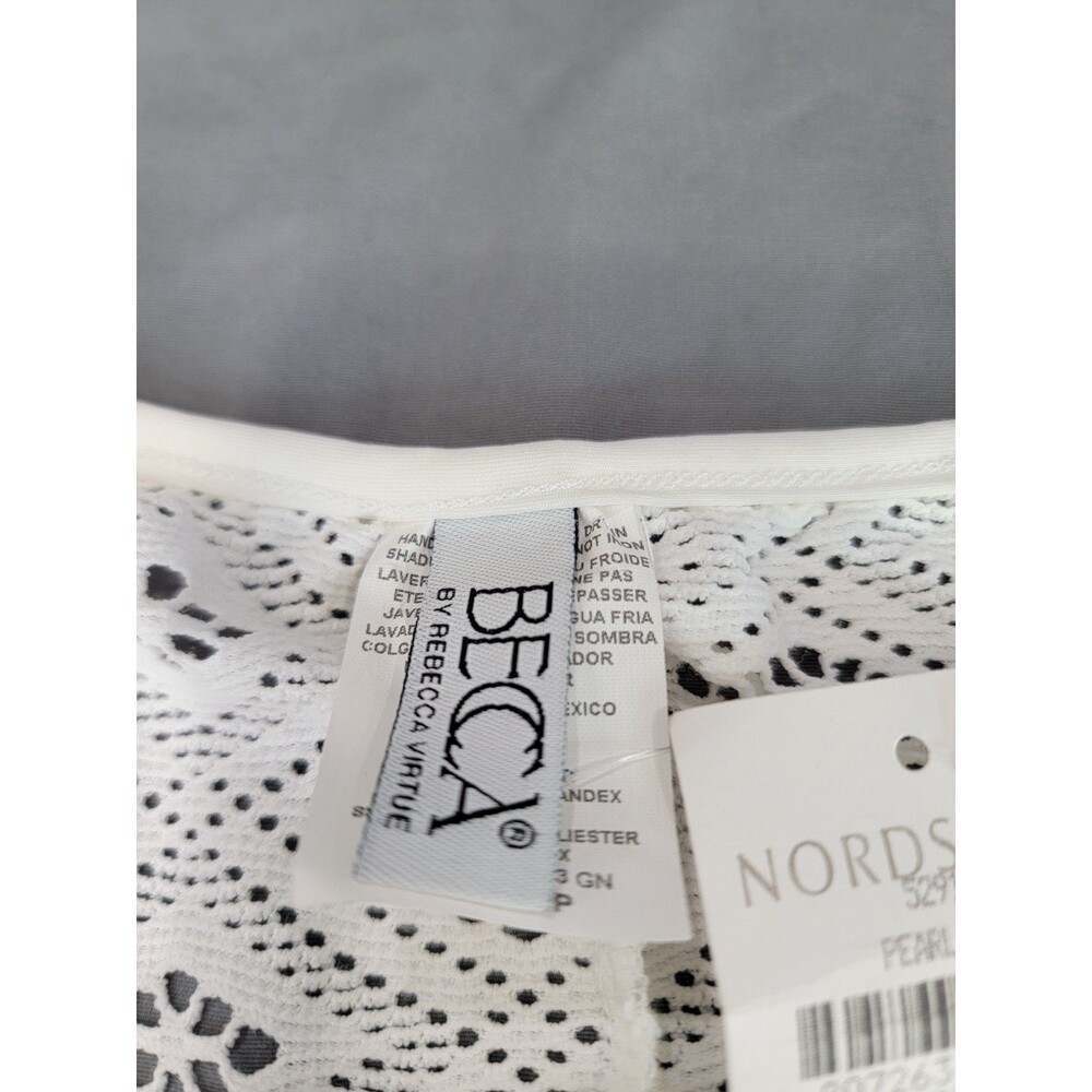 Becca by Rebecca Virtue White Crochet Lace Cover Up Top XS Nordstrom NWT Boho - Picture 9 of 9